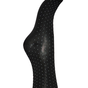 Chaussettes Fenja Noire à pois