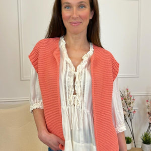 Gilet Cathleen Corail