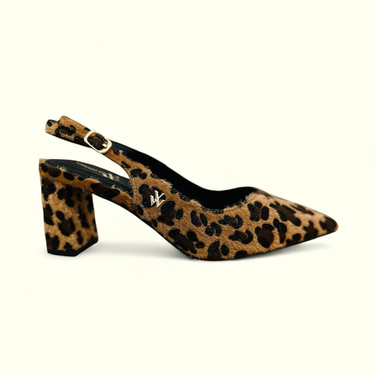 Escarpins slingback Venus Léopard à bout pointu