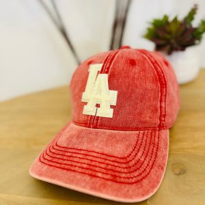 Casquette LA corail