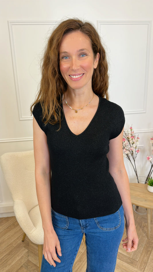 Débardeur Paris Noir