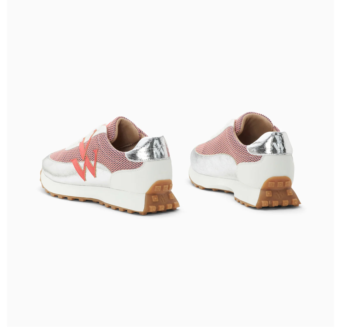 Baskets Monogramme Mona Rose et Argent à Semelle Running