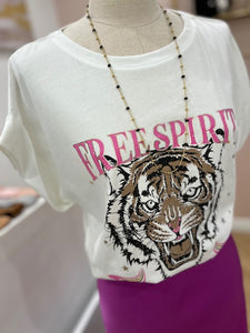 T shirt Freespirit rose