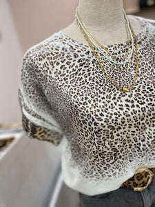 T shirt léopard vintage