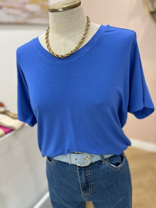T shirt Suza bleu électrique