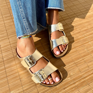Sandales Joy Métal Doré