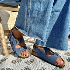 Sandales Janet bleu jean