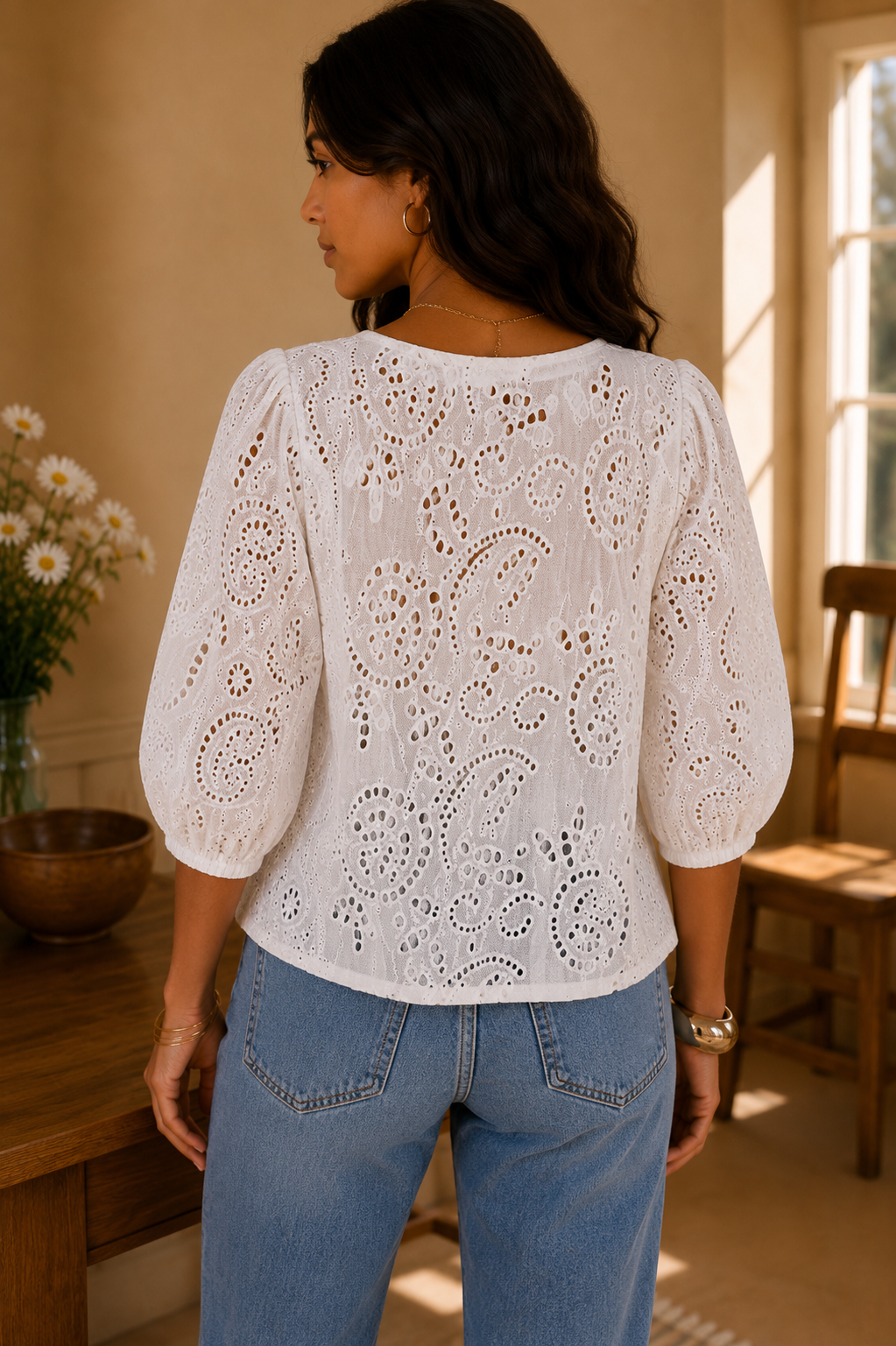 Blouse Elena Ecrue