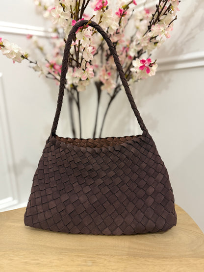 Sac Elaine Tressé Choco