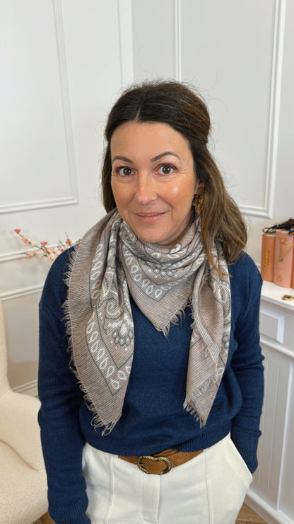 Foulard Brandy Taupe