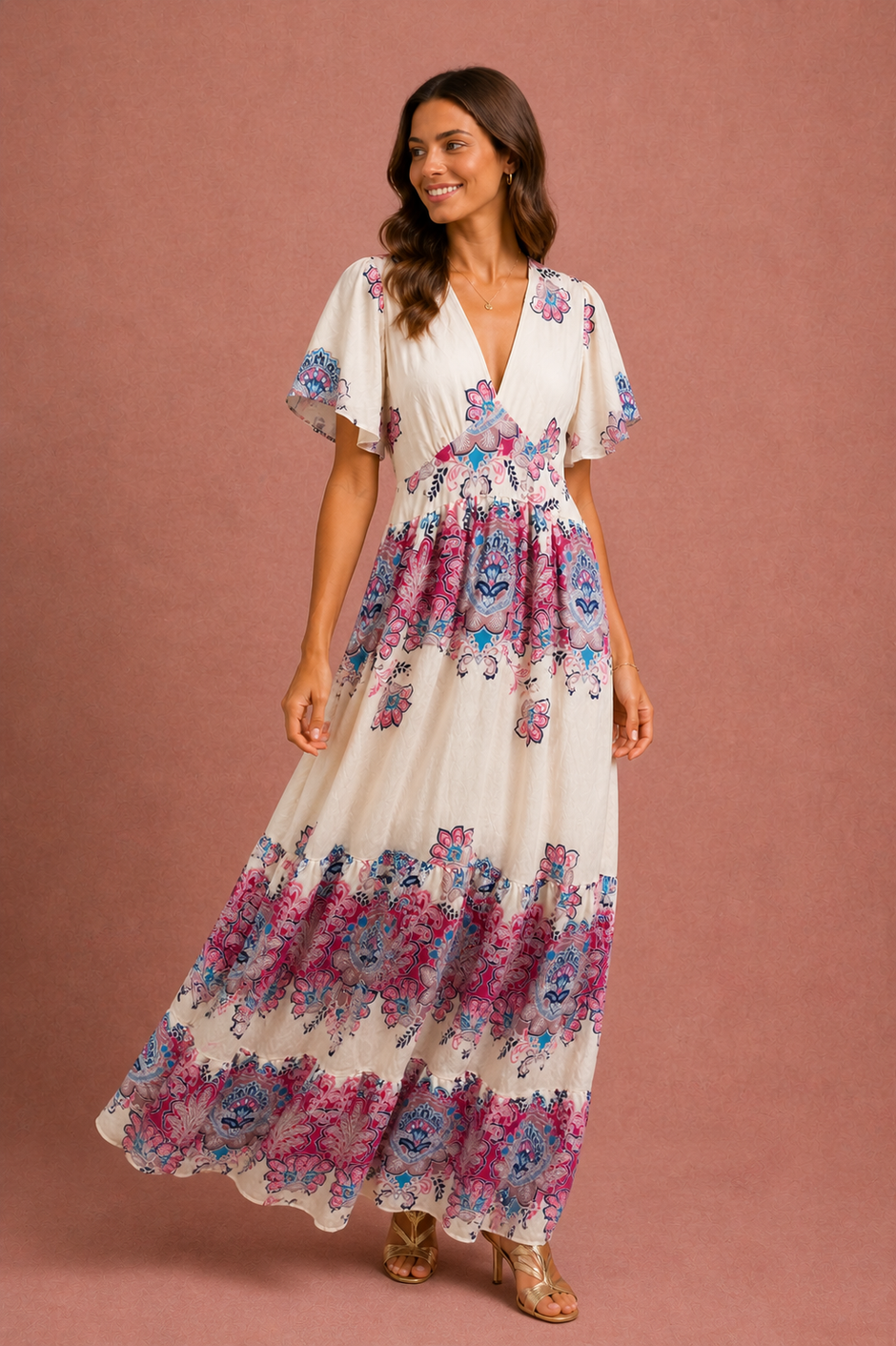 Robe Debby Fushia