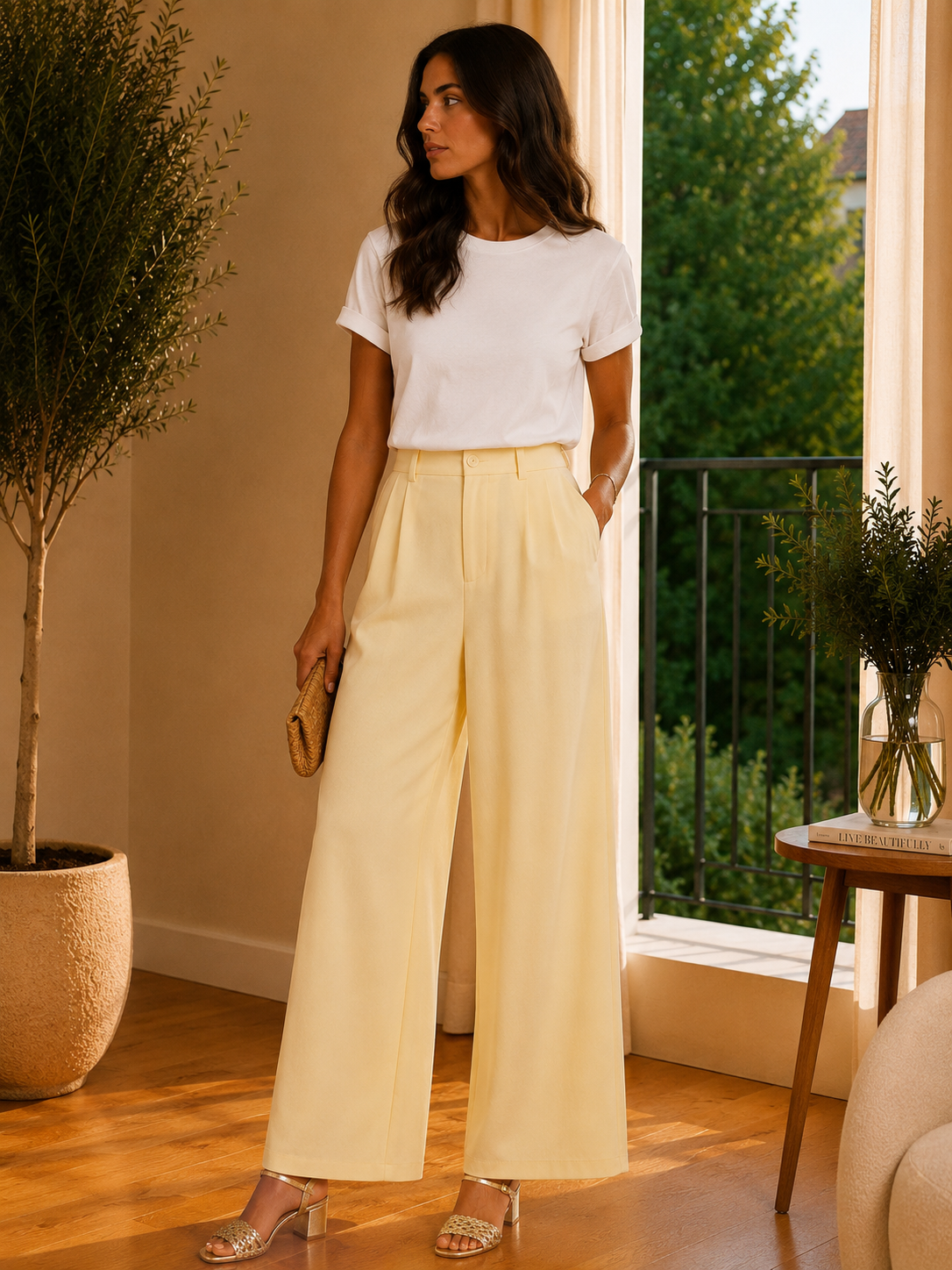 Pantalon Beth Jaune