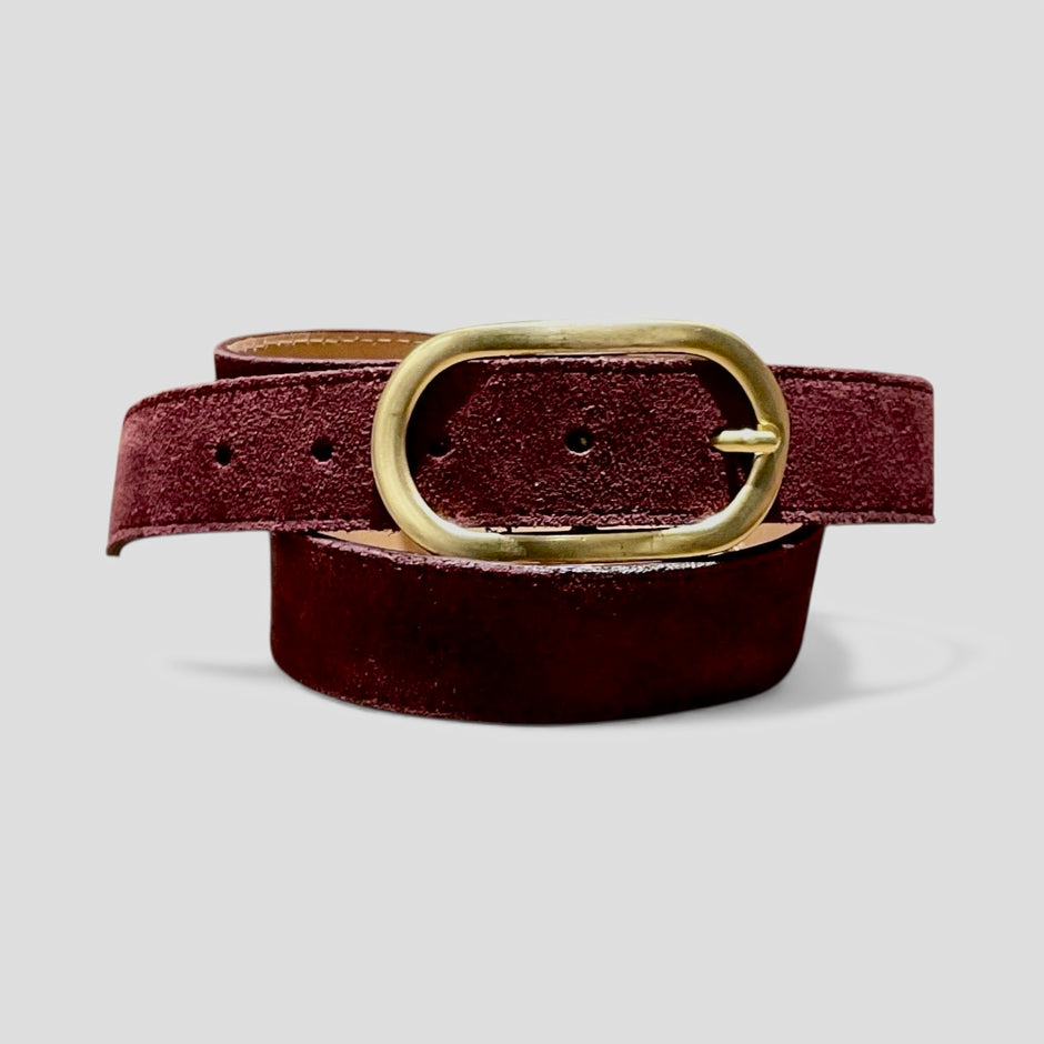 Ceinture Dora Cuir Bordeaux