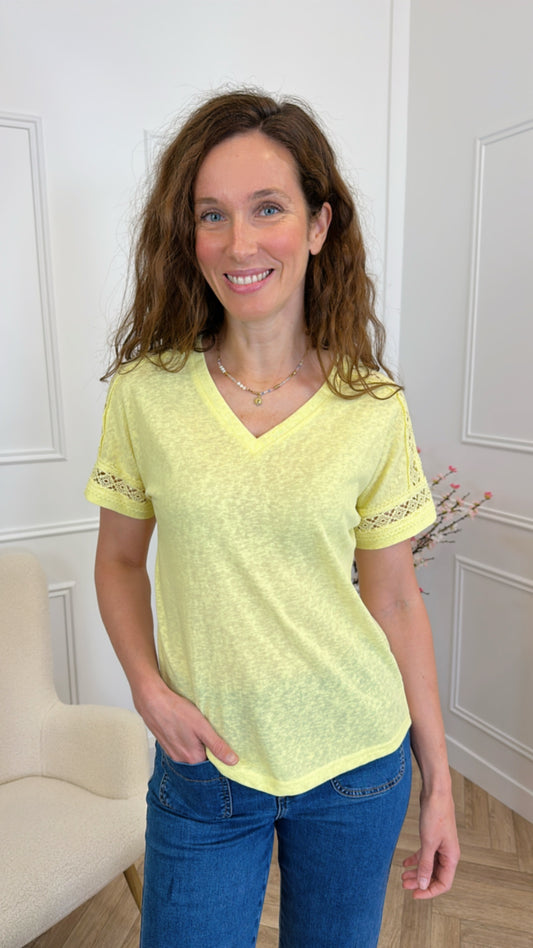 T shirt Marianna Jaune