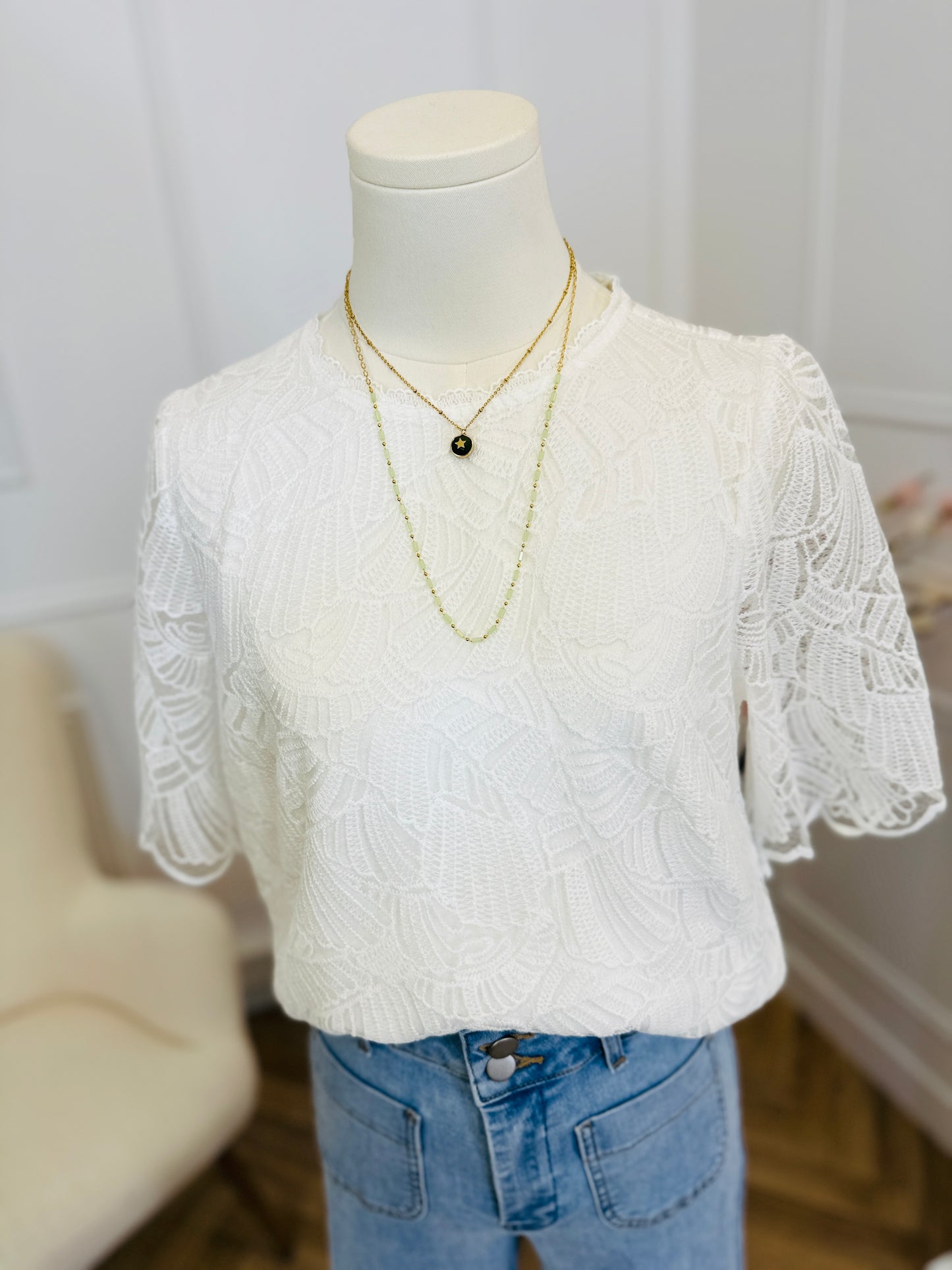 Blouse Richelle Ecrue