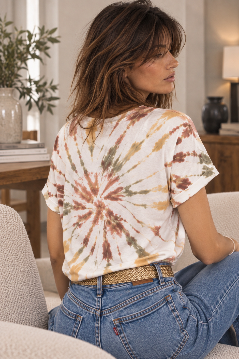 Tee Shirt Tye Dye Ivy Choco