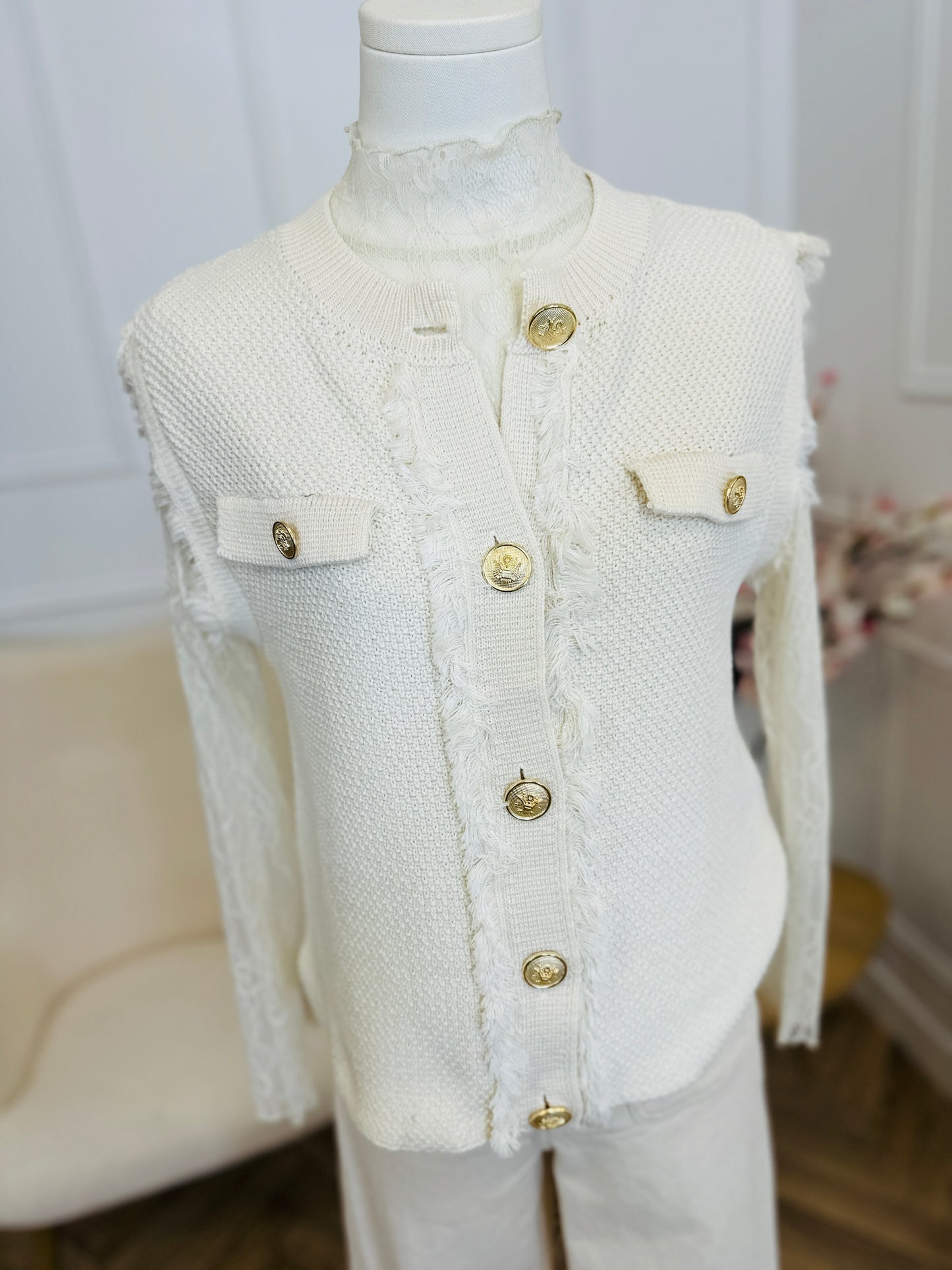 Cardigan Vayani Ecru
