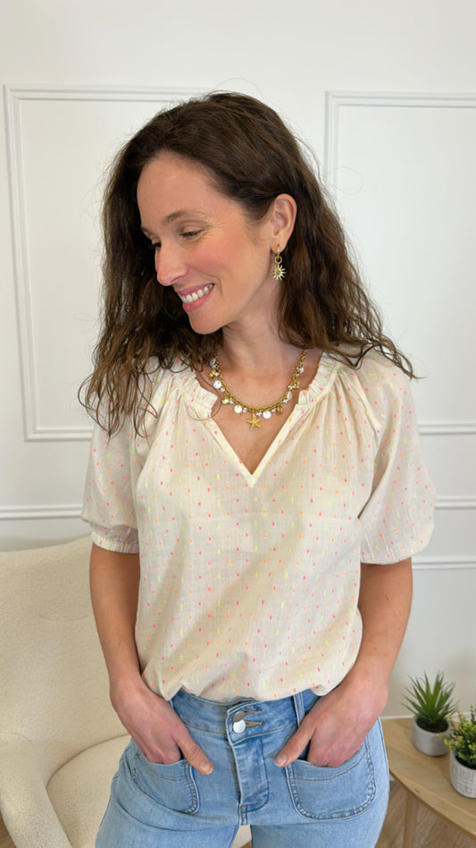 Blouse Fivola Ecru
