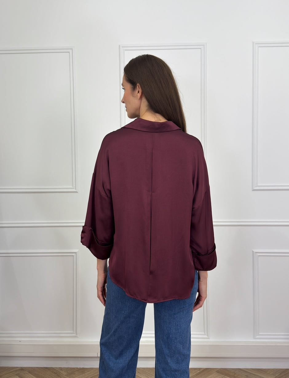 Chemise Alexandra Bordeaux