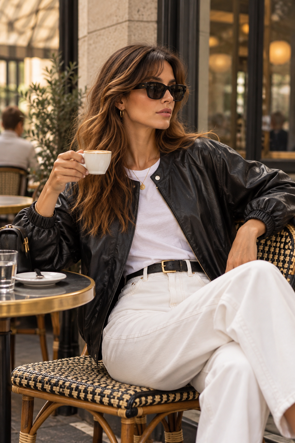 Veste Simili Electra Noire