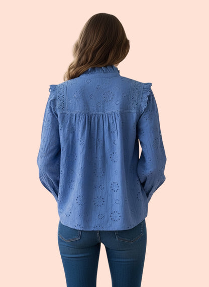 Blouse Priscilla Bleue