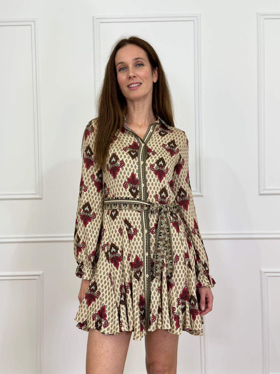 Robe Courte Astrée kaki