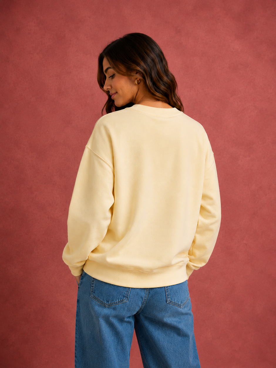 Sweat Cool Girl Jaune