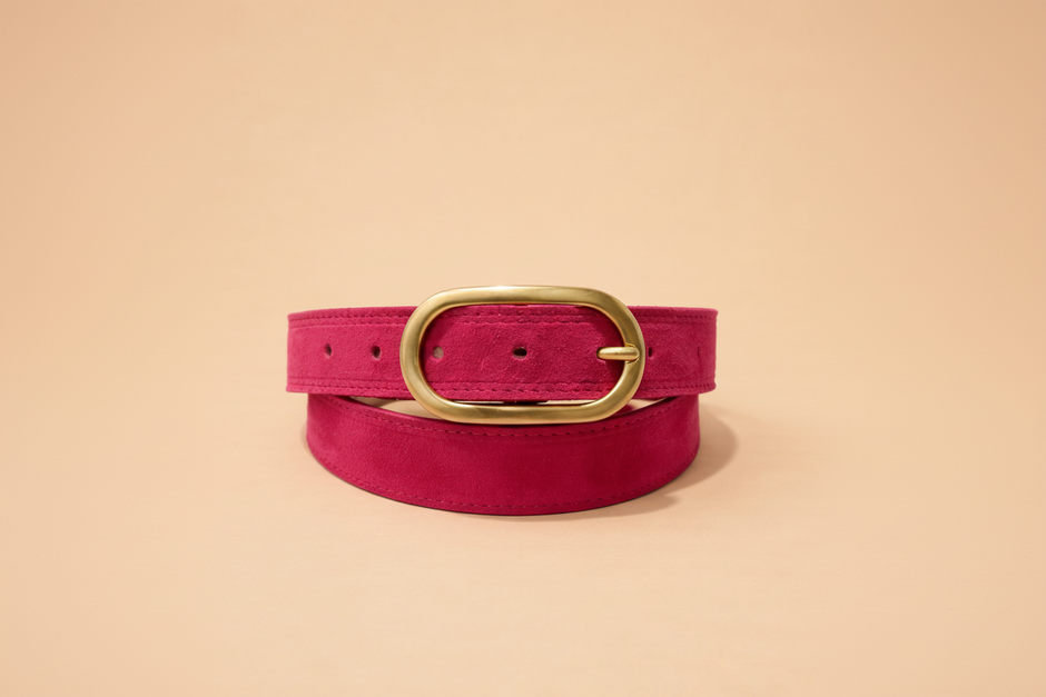 Ceinture Dora Cuir Fuchsia