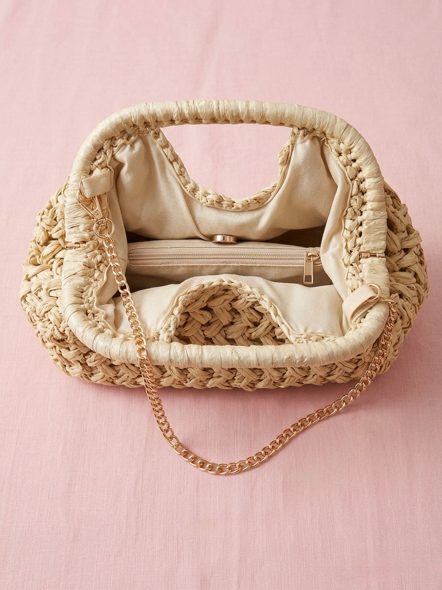 Sac Rafia Lunelle Ecru