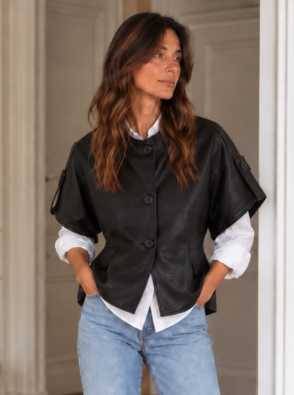 Veste Simili Gloria Noire
