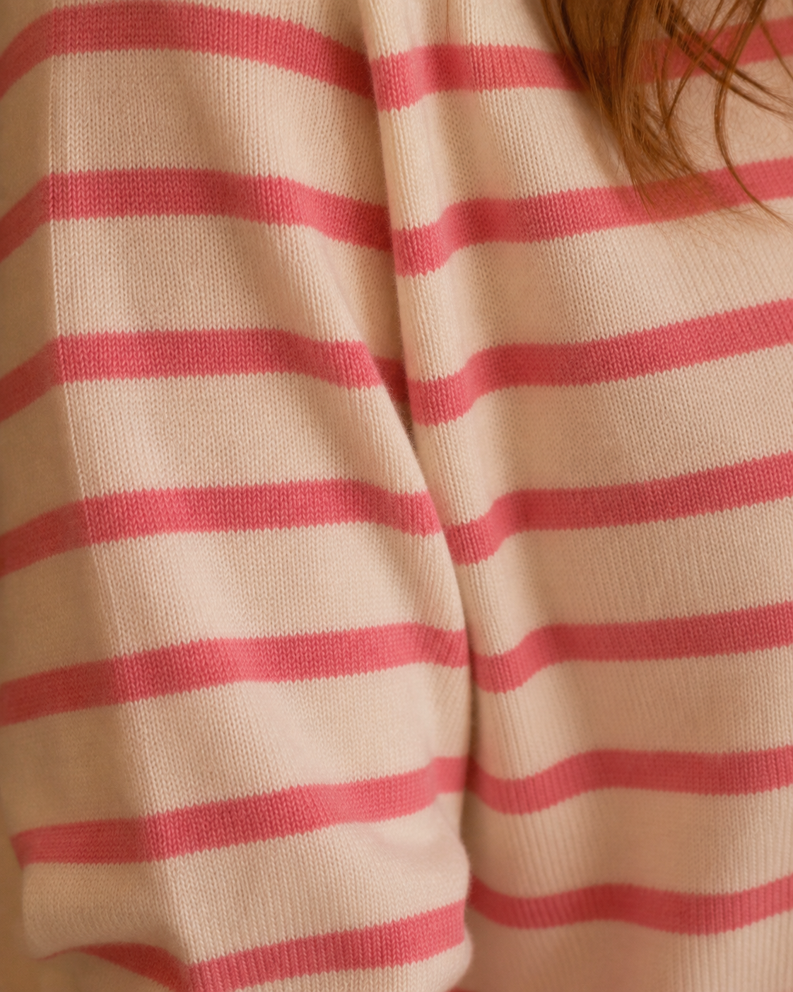 Pull Jelina Rayé Rose
