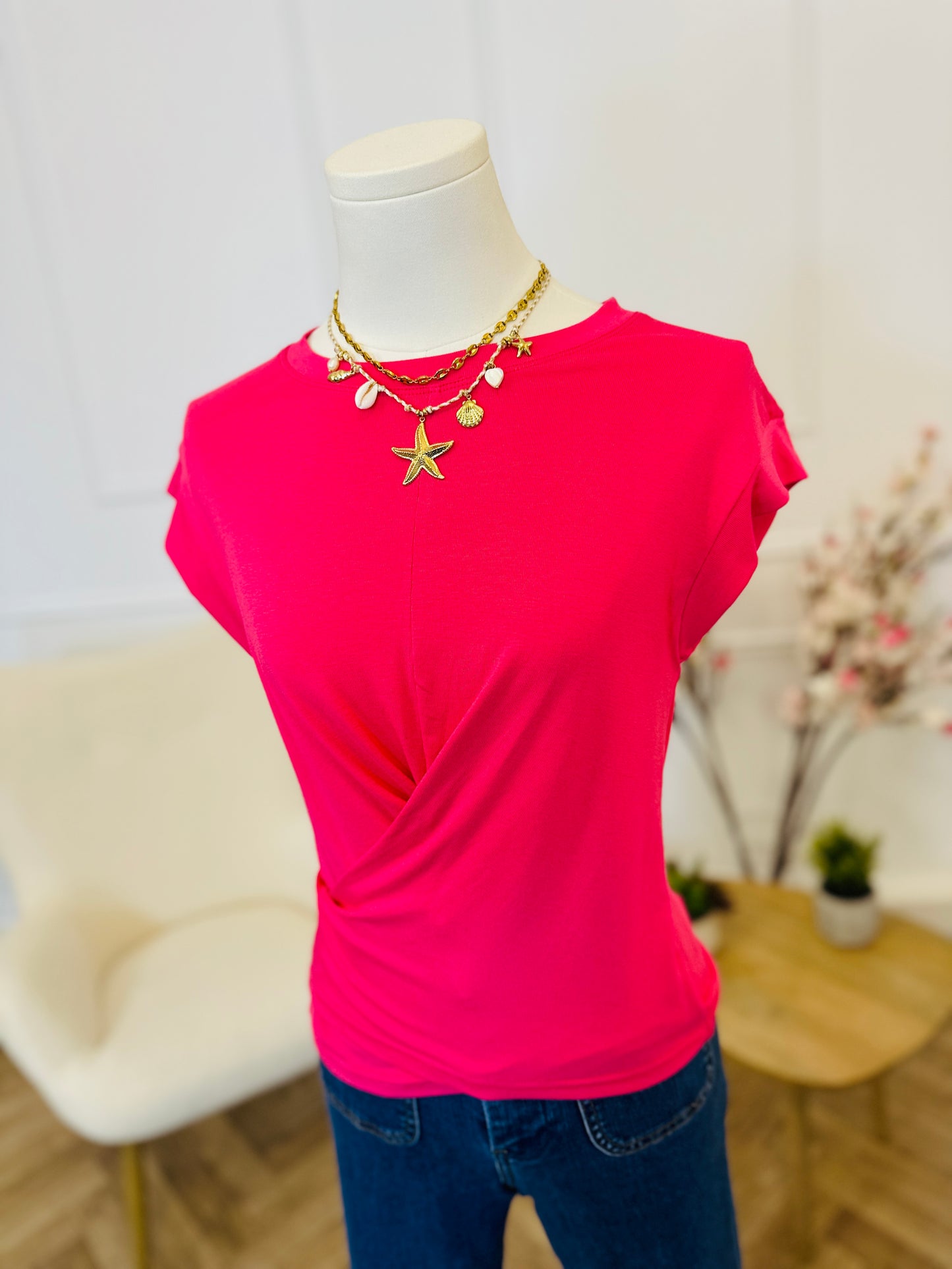 T Shirt Isaure Fuchsia