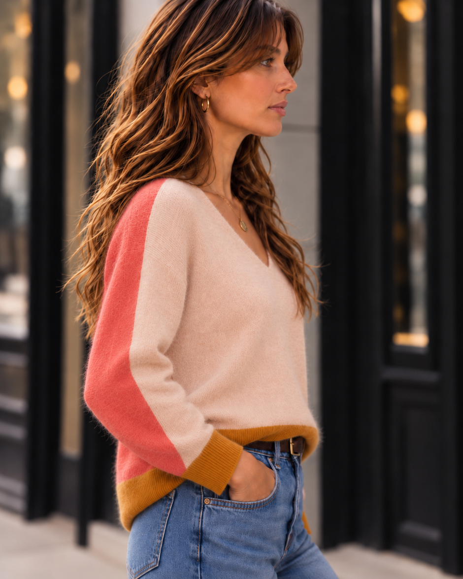 Pull Lysea Beige Orange
