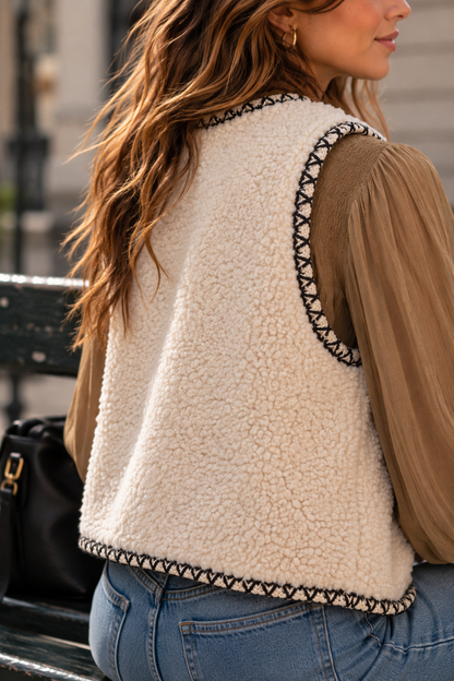 Gilet Wynne Ecru