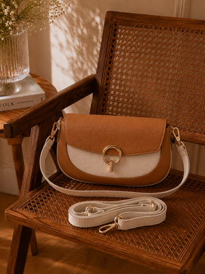 Sac Alice grand Camel Beige