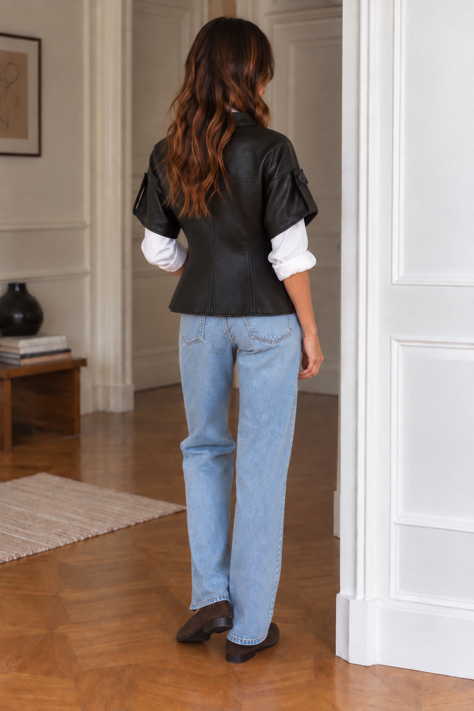 Veste Simili Gloria Noire