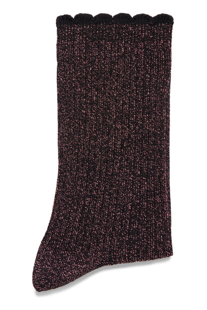 Chaussettes Saffi Rose Paillettes