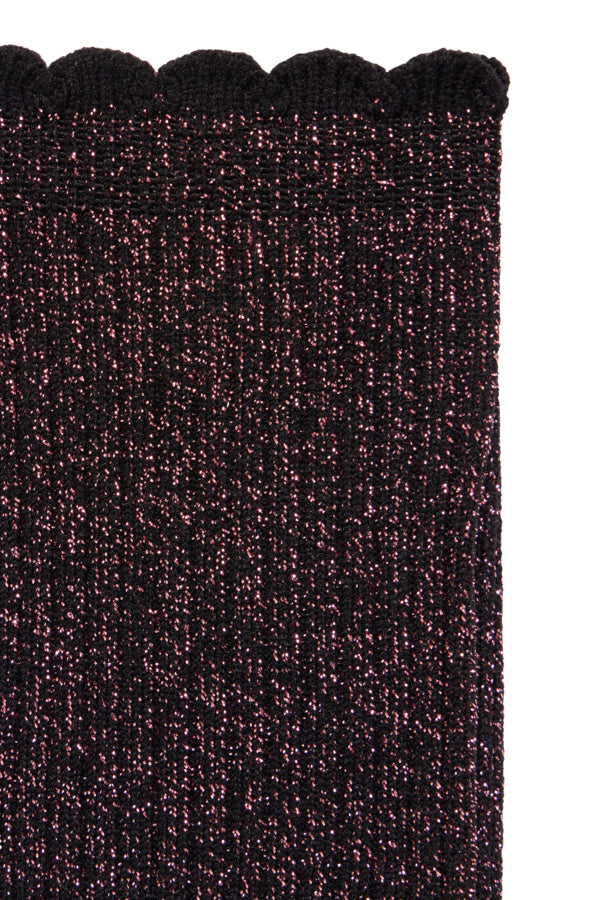 Chaussettes Saffi Rose Paillettes