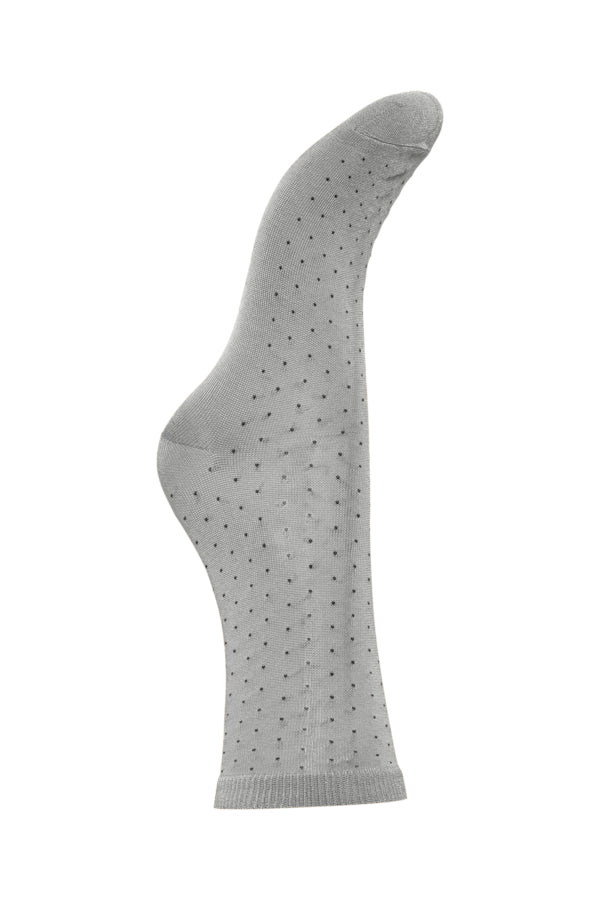 Chaussettes Fenja Grises à pois