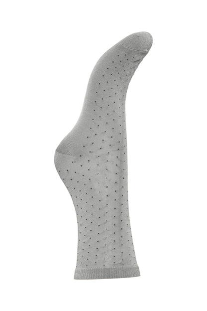 Chaussettes Fenja Grises à pois
