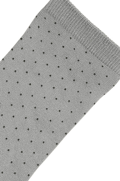 Chaussettes Fenja Grises à pois