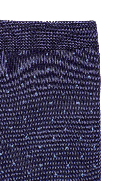 Chaussettes Fenja Bleue à pois
