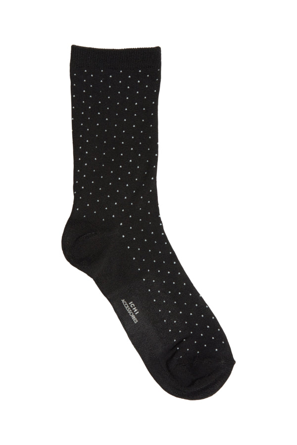 Chaussettes Fenja Noire à pois