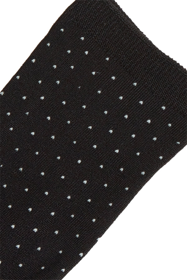 Chaussettes Fenja Noire à pois