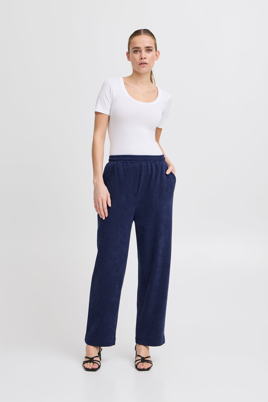 Pantalon Velours Navy