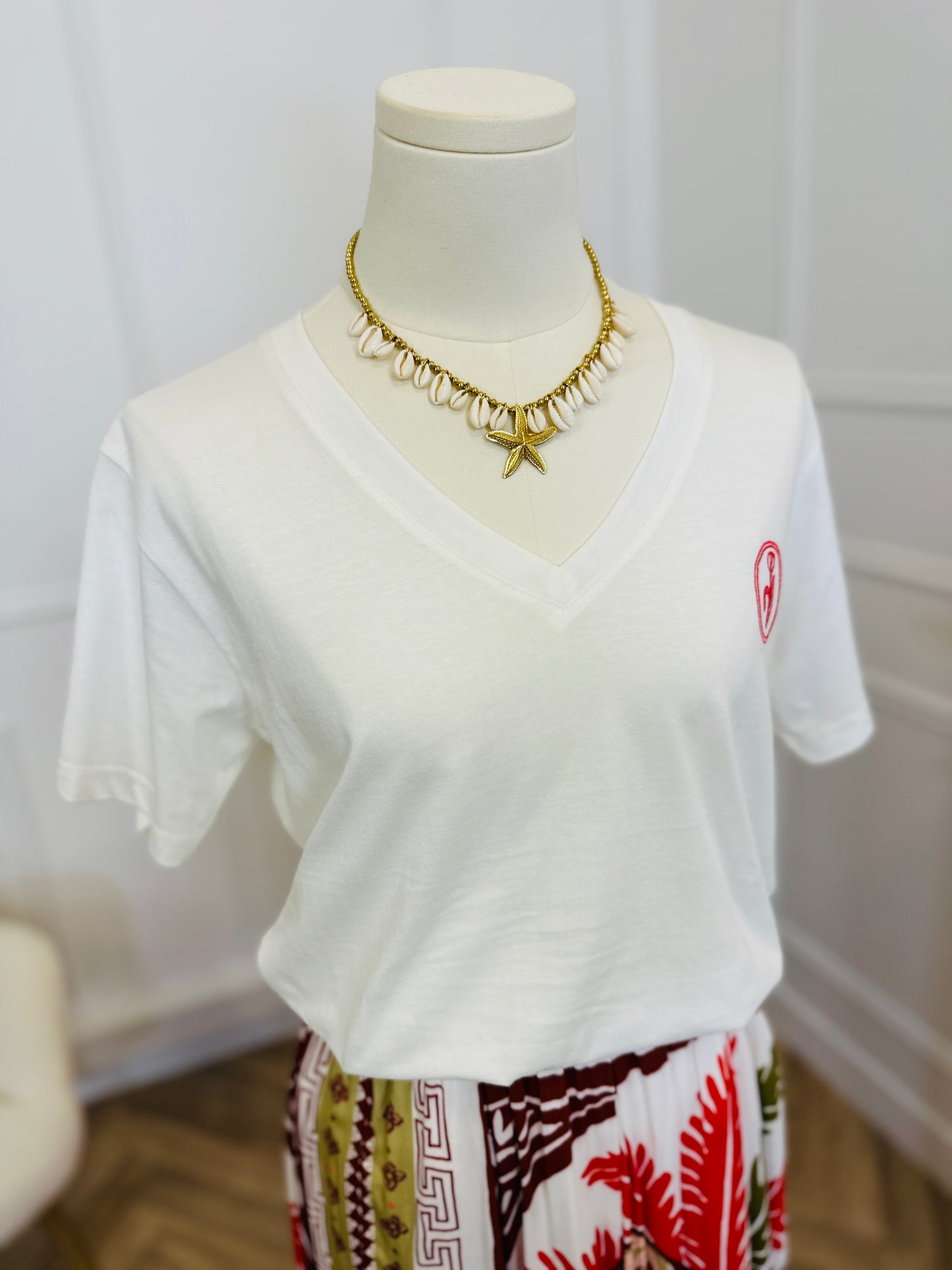T shirt Kamille écru