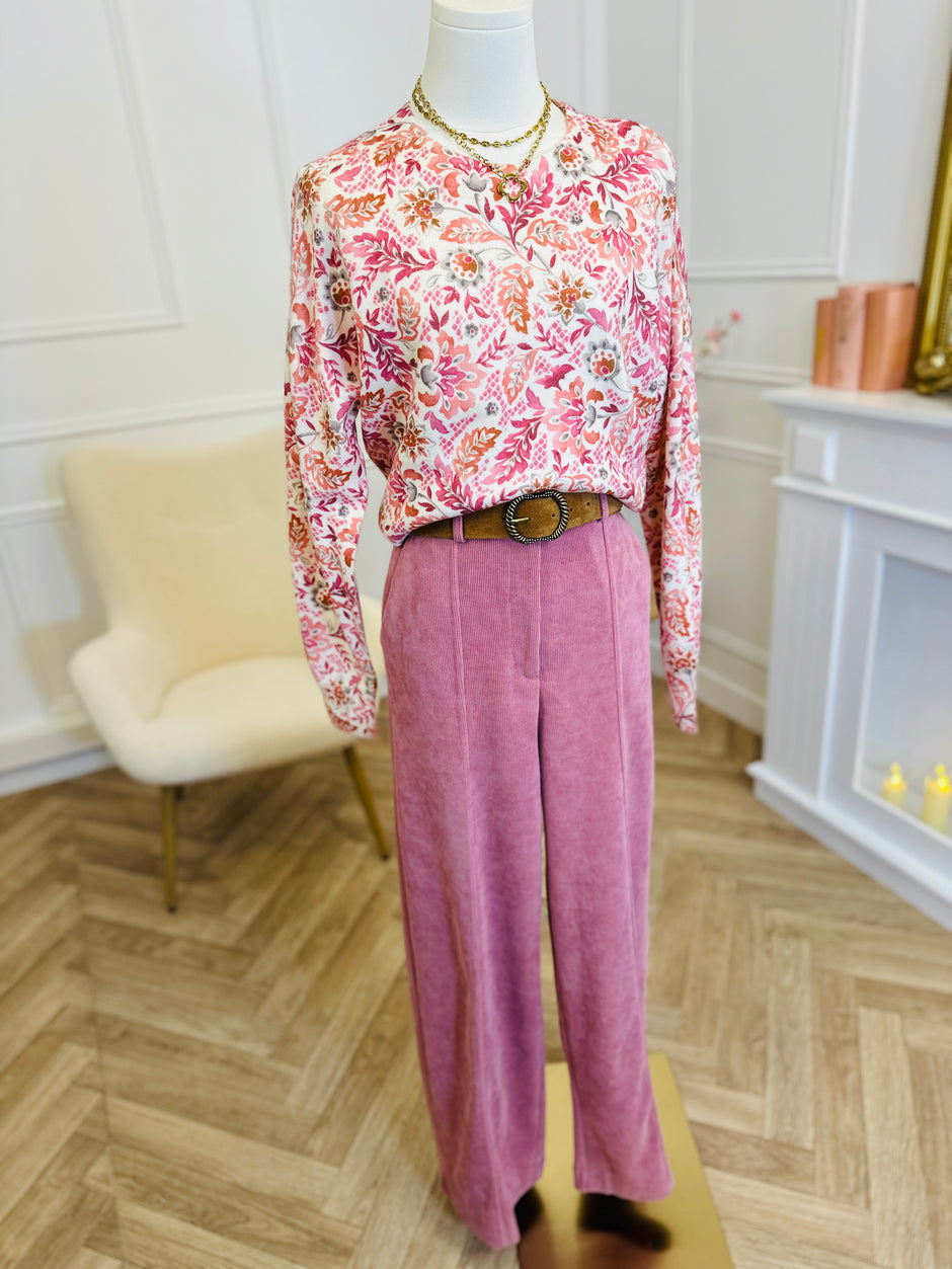 Pantalon Kate Corduroy Rose
