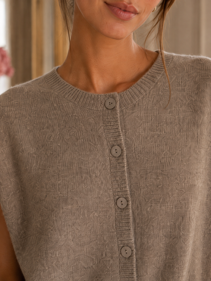 Gilet Sans manche Manola Taupe