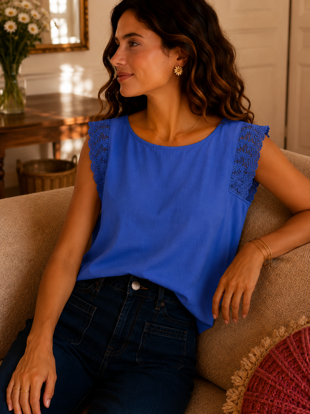 Débardeur Suzanne Bleu