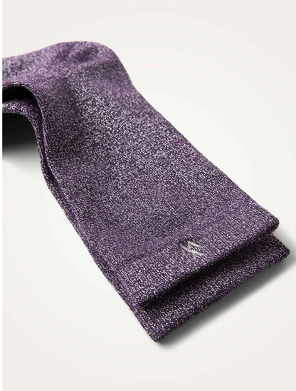 Chaussettes Ambre violet et argent pailleté
